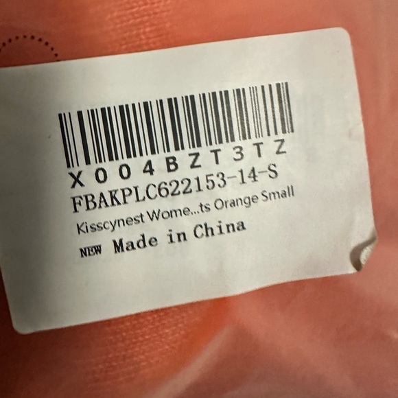 🆕 Women's 2 Piece Outfits Sweater Set Size Small, Orange - Picture 5 of 10